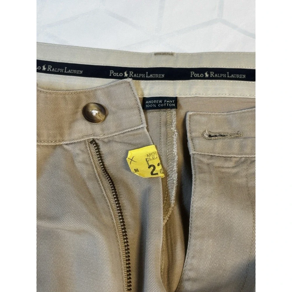 Polo‎ Ralph Lauren Men's 34x30 Pants Khakis Chino Stretch Straight Fit Tan